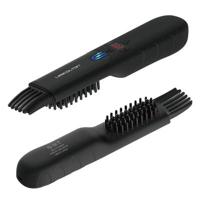 China Lescolton Cordless Beard Brush Dropshipping Home Travel Customized Cordless Electric Hair Straightener Comb for sale