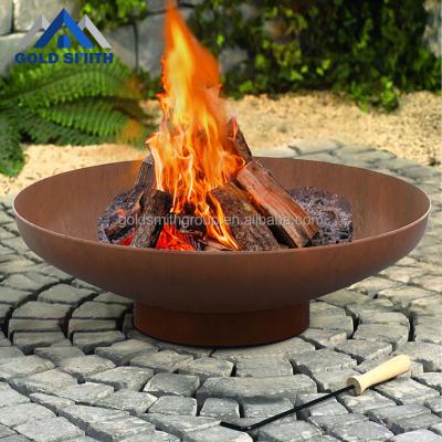 China Outdoor Welding Barbecue Stocked Grills Corten Steel Fire Pit Bolw for sale