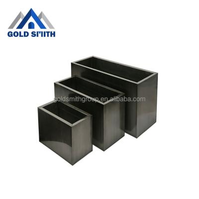 China American Style Powder Coated Aluminum Flowerpot Cans - Square & Cube - For Outdoor & Indoor Commercial Use - Metal Flowerpots for sale