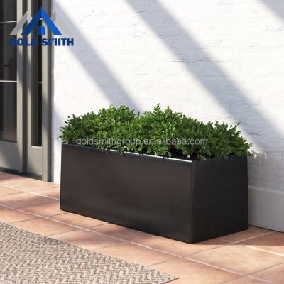 China American style deep root box planter for Vegetable - large capacity - can be customized - can be moved with wheels - metal flower box for sale