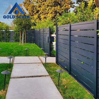 China Easily Assembled Modern Backyard Protection Fencing Easy Assembled Screen Garden Slat Fence for sale