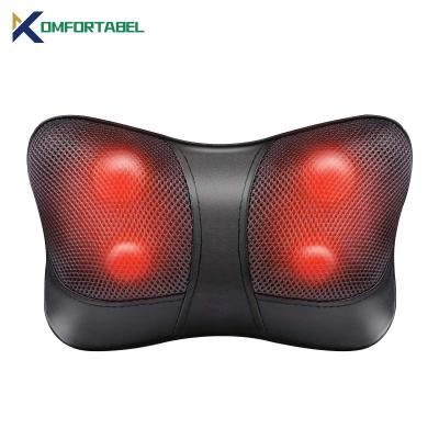 China MP04A Rechargeable Europe Sharing Peanut Mini Care Relax Bluedea Thermo Soft Peanut Chordless Individual Chiropractic Pillow Massage Pillow for sale