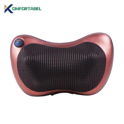 China MP01L EMS Neck Rechargeable Fillow Magnet As Headrest Face Massage Pillow Professional Shiatsu Back Massager Rolling Smart Cushion for sale