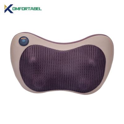 China MP01Q Electric Smart Rechargeable Neck Pain Kneading Seat Heating Jet Massage Nap Neck Relaxer Car Electric Massager Black Pillow Set for sale