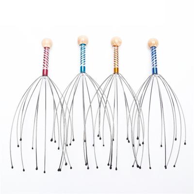 China 2021 New Handheld Octopus Hm36 Wire Scalp Brain Relaxation Head Massage Ps Eoctopus Claw Handheld Head Massager for sale