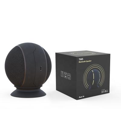 China Wireless Charger For Mobile Phone Home Theater System Mega Bass 2 In 1 TWS Soccer Ball bluetooth Speaker for sale