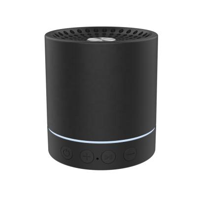 China High quality light stereo bluetooth phone function cylinder TWS LED wireless speaker 300mAh with TF for sale