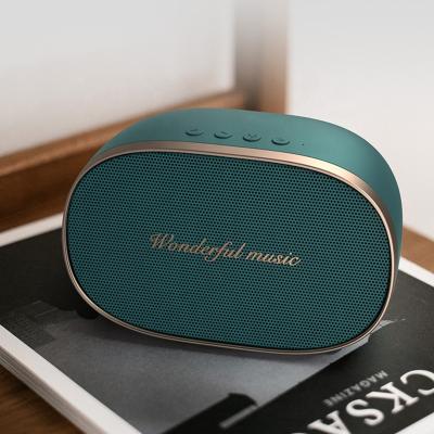 China Retro Style 6W Phone Function Stereo Wireless Bluetooth Speakers Portable Speakers with Mega Bass for Home, Office and Work for sale