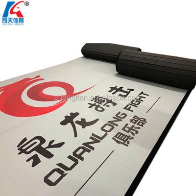 China Vinyl is polyethylene foam china factory roll Muttahida Majlis-e-Amal laminated wholesale tocross-linked mat rolled up cheerleading mats attacking / jitsu gymnastics jiu roll-out mats for sale