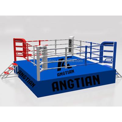 China ANGTIAN Factory AIBA International Used Competition Kick Boxing Ring For Sale 4m for sale