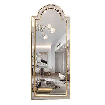 China Contemporary Large Full Body Against Wall Dressing Room Hanging Wall Dressing Room Customized Port Mirror for sale