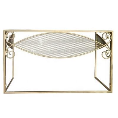 China Contemporary Glossy Gold Wire KD 120x70cm Wall Mirror Set Hallyway Living Room Narrow End Console Table for sale