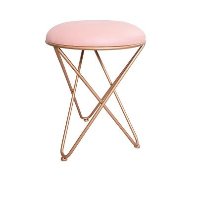 China Removable Cover Nordic European Manicure Bedroom Princess Girl Heart Dressing Table Stool Single Accent Chair for sale