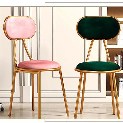 China Art Creative Beautiful Armor Golden Foldable Light Luxury Stool Iron Dining Room Cloakroom Metal Velvet Modern Folding Chairs for sale