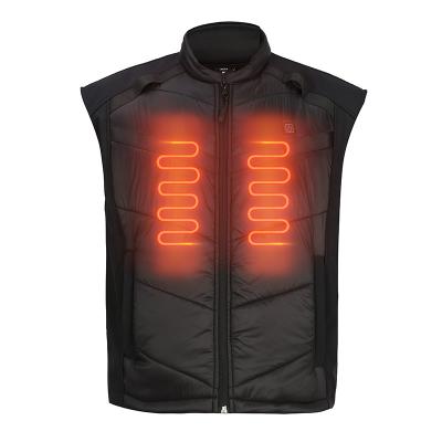 China Custom High Quality Outdoor Activity Waterproof Windproof Cold Resistant Polyester Fillings Heat Vest Usb Heated Vest Zipper for sale