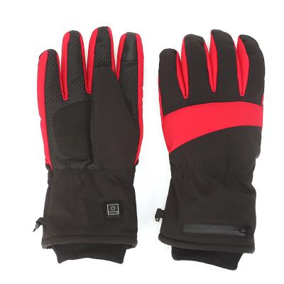 China Waterpoof 7.4v Lithium Battery Heating Glove 2200mah Smart Electric Ski Heated Gloves Usb Rechargeable for sale