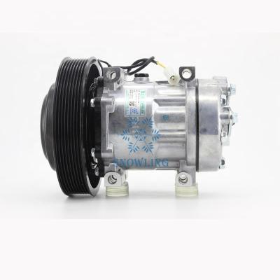 China European Truck SD7H15 Car AC Compressor For Air Conditioner 24V , Car OEM: SD7H15-4324 85000458 FH 16 for sale