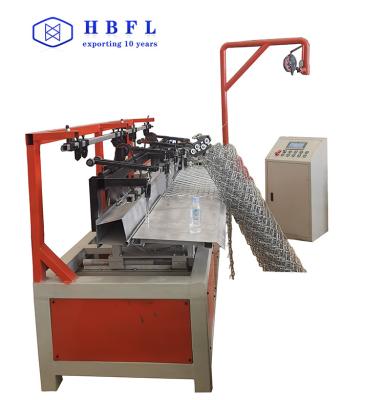 China Hotels Semi Used Manual Automatic Powered Machine Making Chain Link Fence For Sale for sale