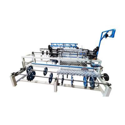 China Single Diamond Wire Mesh Chain Link Fence Weaving Machine for sale