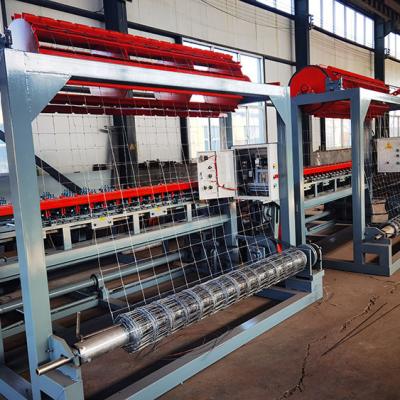 China Garment Shops HBFL Knot Cattle Grassland Mesh Fence Making Machine /Deer Fence Making Machine Automatic Fixed Price for sale