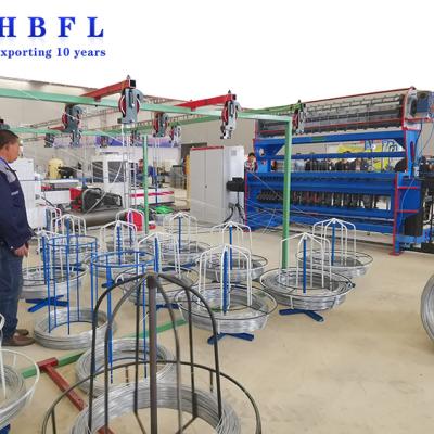 China Garment Shops HBFL Fixed Hinge Knot Grassland Cattle Fencing / Tight Lock Mesh Deer Fence Machine for sale