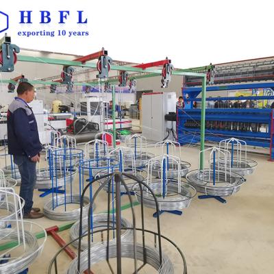 China Garment Shops HBFL Multifunctional Hinge Joint Galvanized Wire Mesh Weaving Production Line Machine for sale