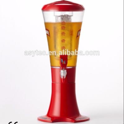 China Club Beer Dispenser Beverage Dispenser Classic Short Peak Beer Tower With Cooling for sale