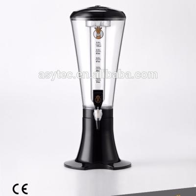 China Classic Max Low Club Beer Dispenser Beer Tower With Plastic Ice Tube Beverage Tower for sale