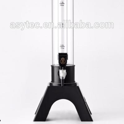 China Beer Party Beer Dispenser Eiffel Tower Beverage Dispenser With Cooling Plastic Beer Tower With Tube for sale