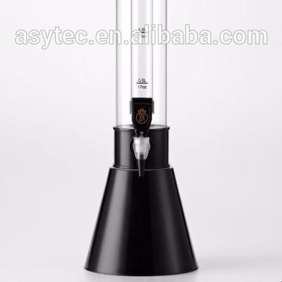 China Conical Beverage Etc Beer Dispenser Light Beer Tower with plastic ice tube drink dispenser for sale