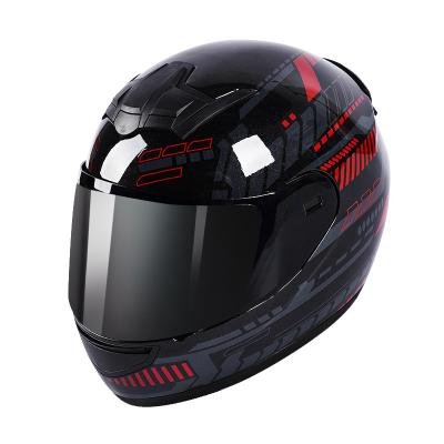 China Good Performance High Impact Resistance ABS Plastic Full Face Helmets For Motorcycle Driving Motorcycle Helmet for sale