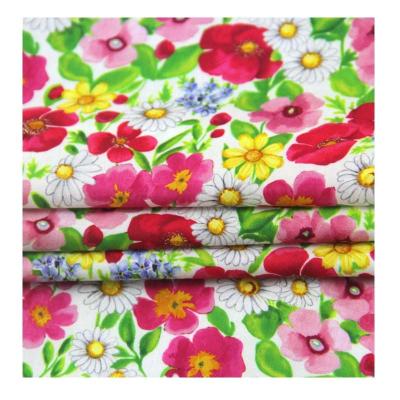 China Liberty Fabric Breathable Blooming Digital Printed Fabric For Kids Baby Sewing Cloth Dresses DIY Skirt for sale