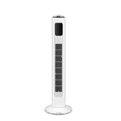 China 2020 New Design Hotel Room Electric Oscillating Bladeless Tower Fan For Home for sale