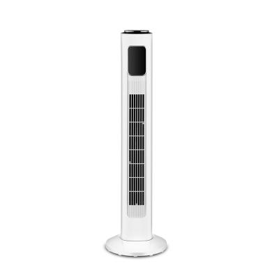 China Hotel Competitive Price Floor Stand 110v 120v 220v 240v LCD Display Tower Fan With Remote Control for sale