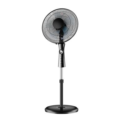 China Hotel dsign new fashion plastic black swinging electric air cooling tower stand fan for sale