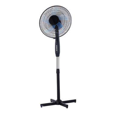 China Hotel Manufacturer Plastic 5 Blade 3 Speed ​​Manual Control Swing Ventilador Position Pedestal Fan for sale