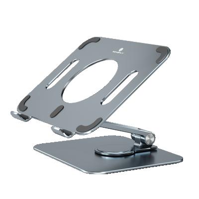 China Stable Support Pad Heavy Duty Aluminum Foldable Tablet Stand Desk Stand with 360 Degree Rotating Base for Apple iPad for sale