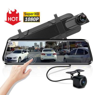 China 2million EGO 10inch 1080p Car Dvr Recorder Black Box Cam Car Dvr Rearview Mirror Dash Camera for sale