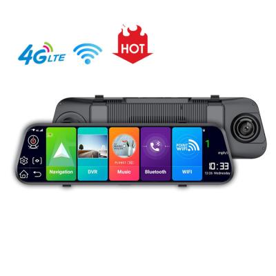 China 10inch Touch Screen 10inch Touch Screen EGO HD 1080p Android Rear View Lte Recorder Mirror Two Car Camera 10 Car DVR Dash Cam for sale