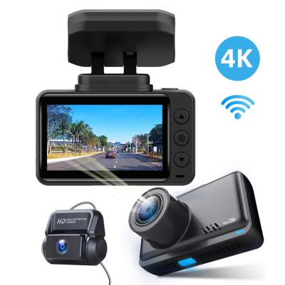 China Full HD 2160p Waterproof Car DVR WIFI Night Vision Camera Dash Cam Dvr 170 Degree Wide Angle With GPS 4K Car Dash Cam for sale