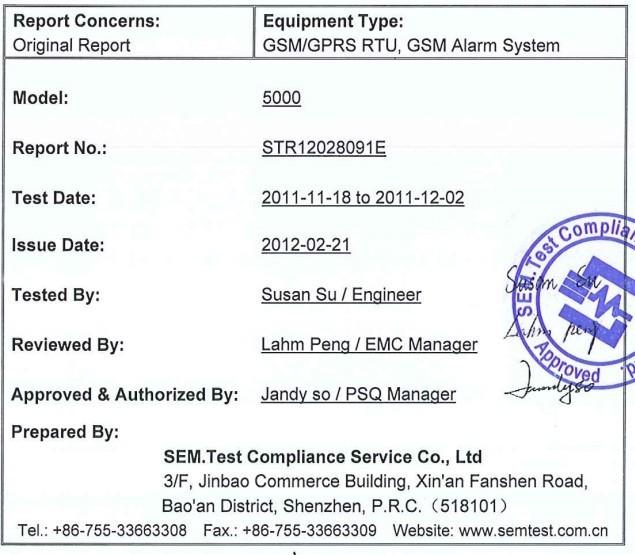 SEM test - CWT(HK) Co., Limited