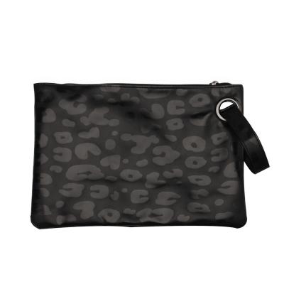 China NATIONAL Brand New Black Women's Leopard Oversized Bag Purse Clutch PU Strap Even Leather Handbag DMA71870 for sale