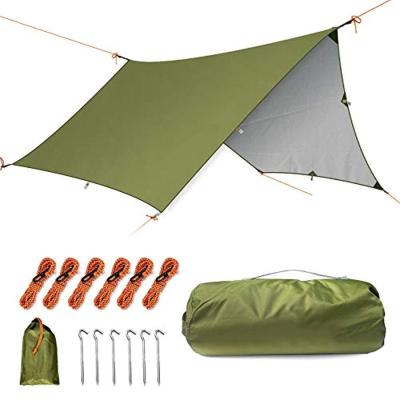 China UV-Resistant Outdoor Camping Sunshade Rain Fly Tent Shelter Hammock Tarp Hammock Rain Fly for sale