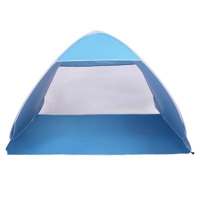 China Extended Type - 2 Person Beach Pop Up Sun Shelter Tent Easy Beach Hut High for sale