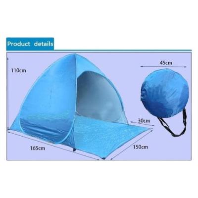 China New Cotton Canvas Waterpoof or Lycar Portable Foldable Stretch Face Sun Shade Small Pop Up Baby Beach Tent UV Protected Umbrella for sale