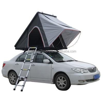 China Extended Type 4x4 Outdoor Tents With Cavas Stainless Waterproof Top Tent Roof Tent Hard Shell 2-3persons Sun Shelter Cars SUV for sale