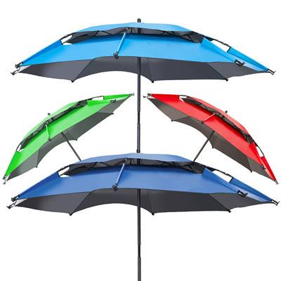 China Fiberbuilt Market Modern Pulley 9' Aluminum Octagon Umbrella for sale