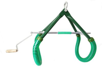 China Green Color Cattle Hip Lift With Wood Handle Plastic Outer Tube for sale