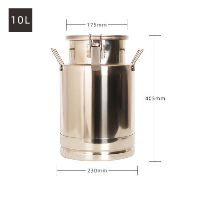 China Stainless Steel 304 Transport 25L Milk Storage Can for sale