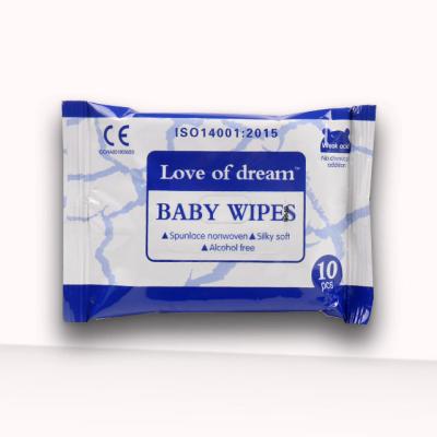 China Free Sample Professional Baby Wet Wipes Single Flushable Baby Cleaning Wipes Wet Wipes for sale